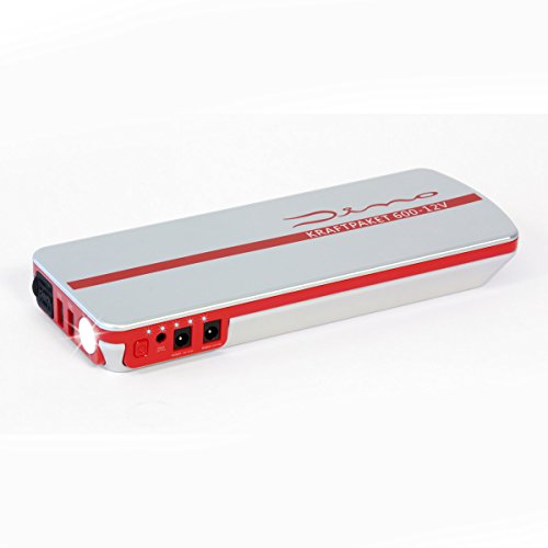 Dino KRAFTPAKET 12V-600A Starthilfegerät 66.6Wh 18000mAh | KFZ Starthilfe Powerbank für Diesel & Benziner | Autobatterie Motorradbatterie |Blei-Säure, GEL, EFB, AGM-Batterie | Für Auto Motorrad Boot