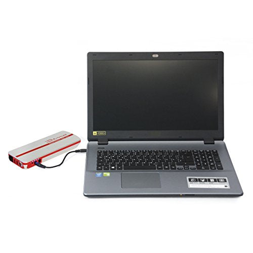 Dino KRAFTPAKET 12V-600A Starthilfegerät 66.6Wh 18000mAh | KFZ Starthilfe Powerbank für Diesel & Benziner | Autobatterie Motorradbatterie |Blei-Säure, GEL, EFB, AGM-Batterie | Für Auto Motorrad Boot