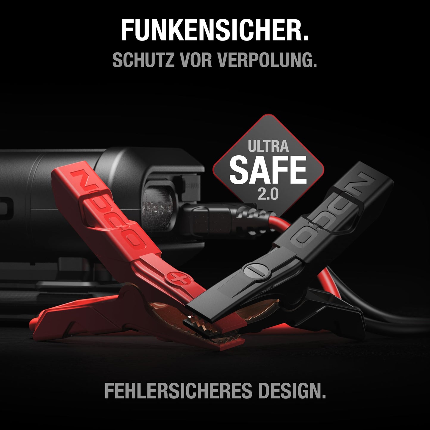 NOCO Boost+Air AX65: 2000A Starthilfe-Powerbank mit 100 PSI Kompressor – Startet 8,0L Benzin & 6,0L Diesel – 67 SLPM Luftstrom – Pumpt 0–40 PSI in 2 Minuten