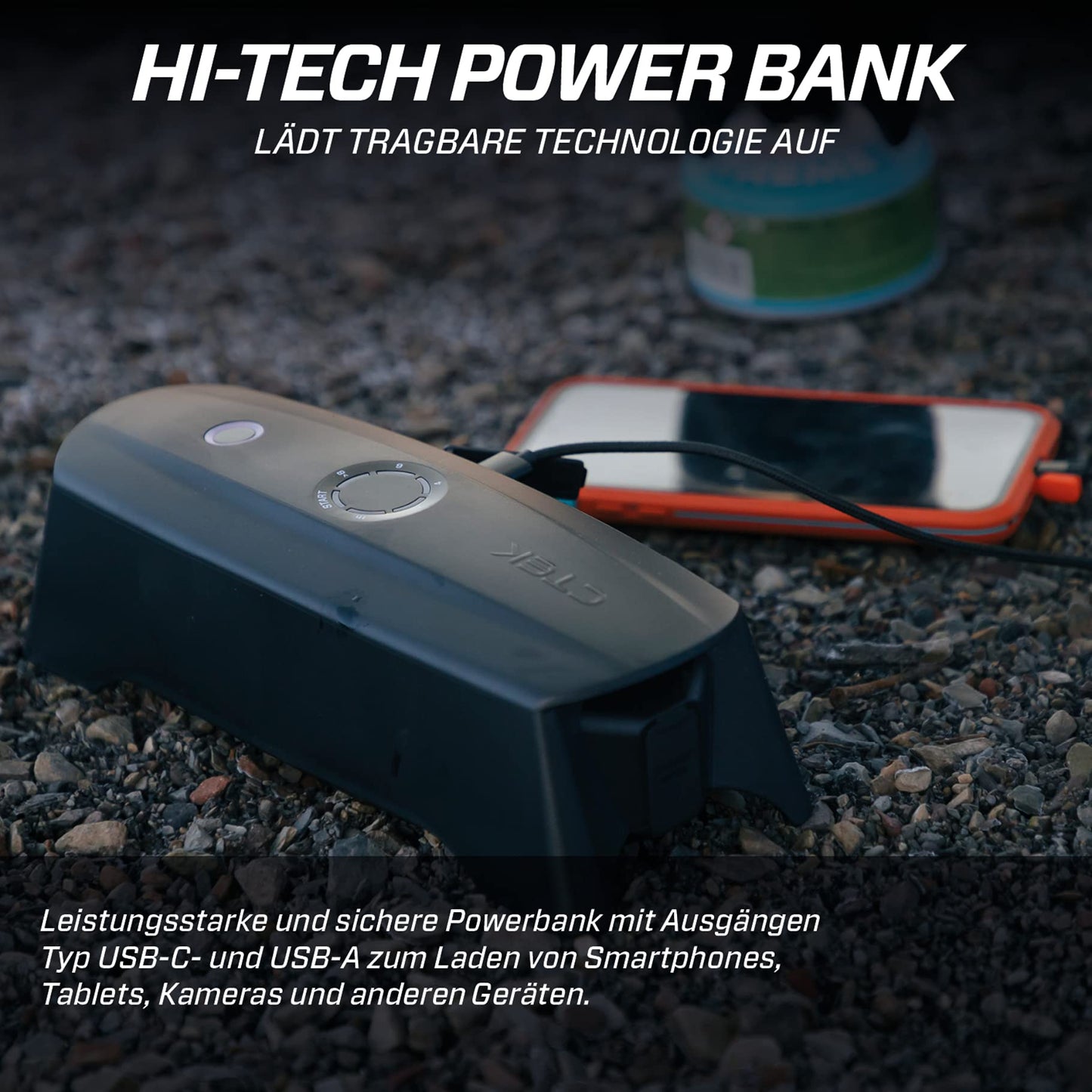 CTEK CS Free, 12V Starthilfe Alternative, Adaptiver Booster, Tragbares Batterieladegerät, Intelligenter Batterieerhalter, 4-in-1 Ladegerät Power Bank, Solar Power Bank für Auto, Telefon, Computer