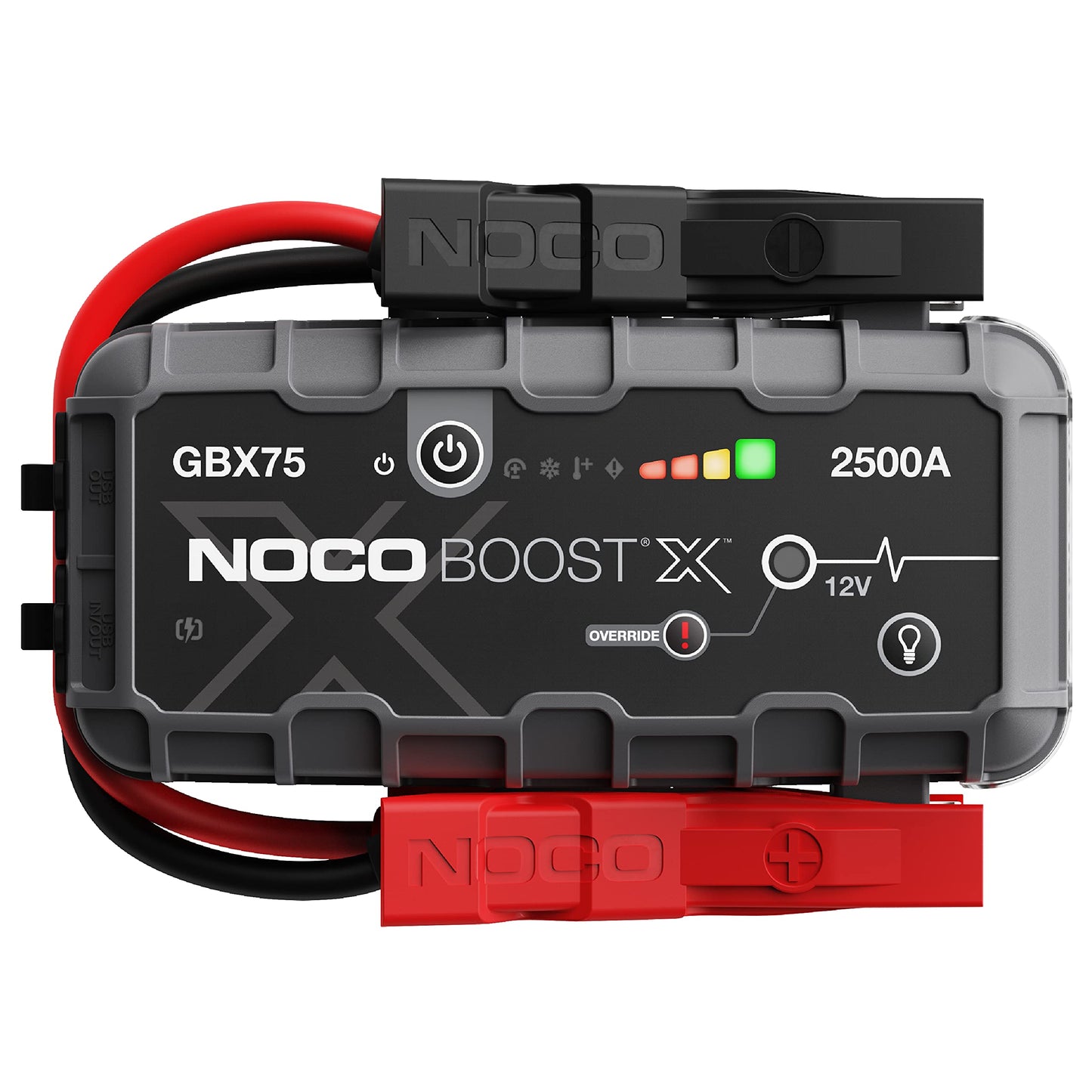NOCO Boost X GBX75: 2500A UltraSafe Starthilfe Powerbank – 12V Lithium-Starthilfegerät & Starterkabel – Tragbarer Booster für Benziner bis 8,5L & Diesel bis 6,5L