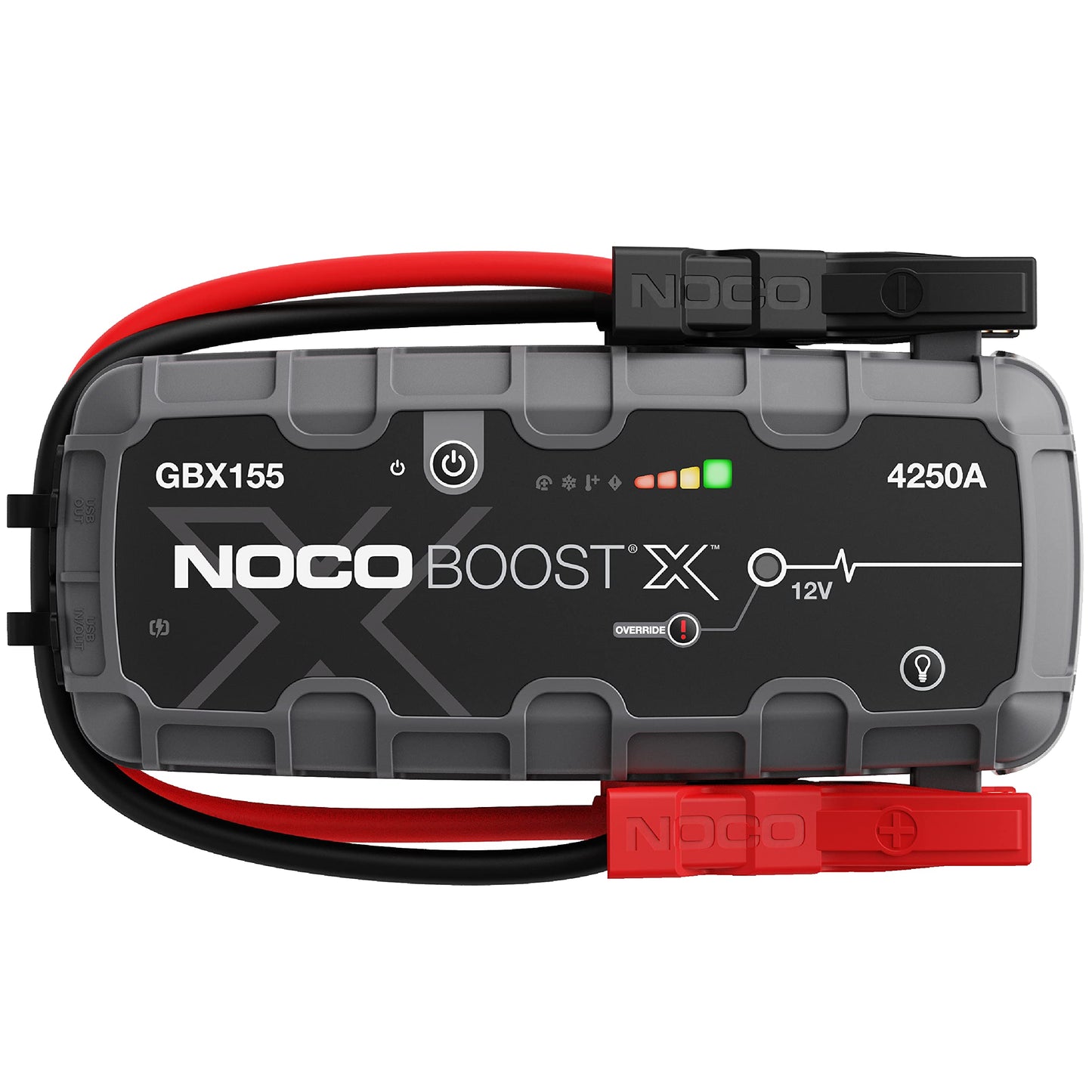 NOCO Boost X GBX155: 4250A UltraSafe Starthilfe Powerbank – 12V Lithium-Starthilfegerät & Starterkabel – Tragbarer Booster für Benziner bis 10,0L & Diesel bis 8,0L