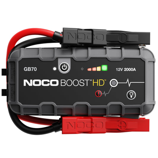 NOCO Boost GB70: 2000A UltraSafe Starthilfe Powerbank – 12V Lithium-Starthilfegerät & Starterkabel – Tragbarer Booster für Benziner bis 8,0L & Diesel bis 6,0L