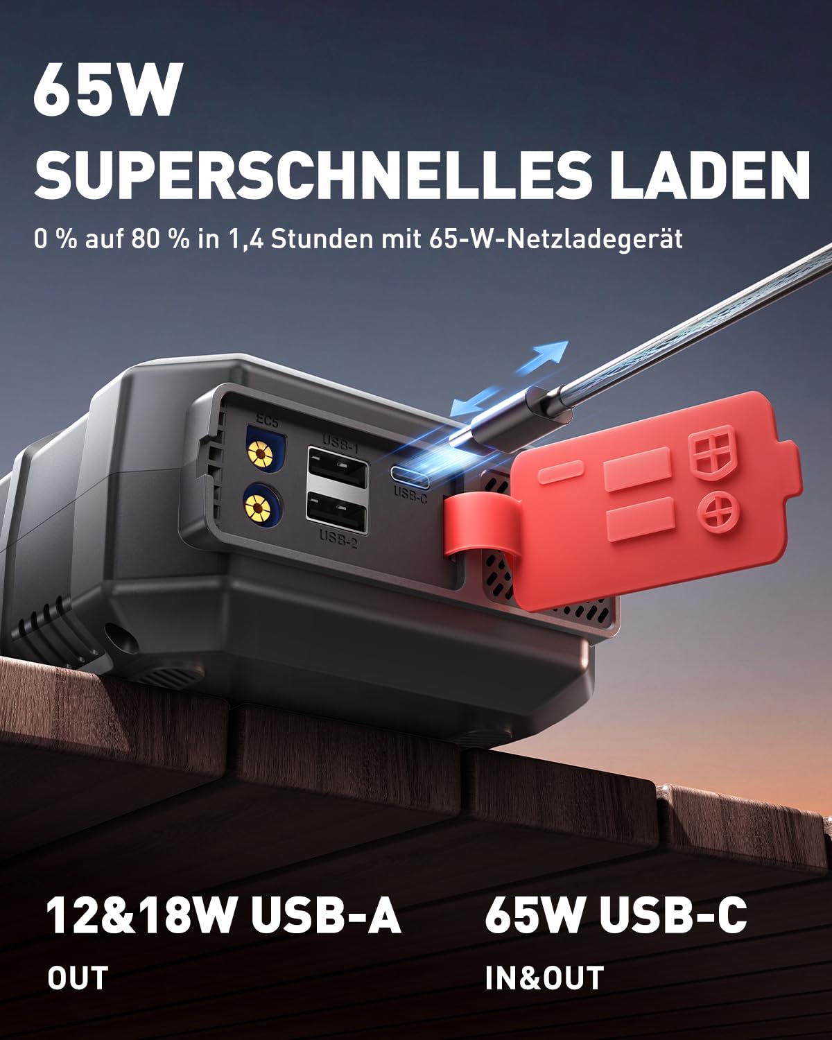 Starthilfe Powerbank für Pkw mit Kompressor 160PSI, ANFLAG 7000A 26800mAh Auto Starthilfe Powerbank für All Benzin und 14.0L Dieselmotor, Starter Powerbank mit PD65W Eingang/Ausgang und LED-Licht